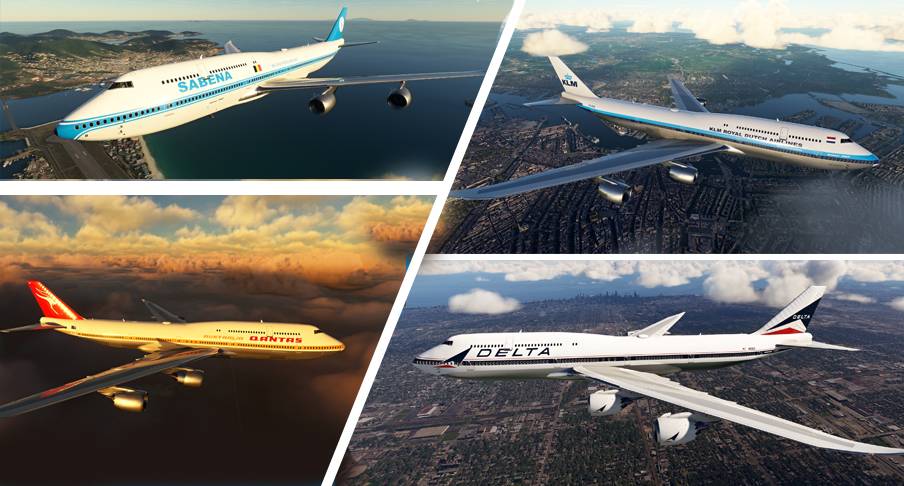 Boeing 747-8 Retro Liveries · Unofficial MSFS Marketplace