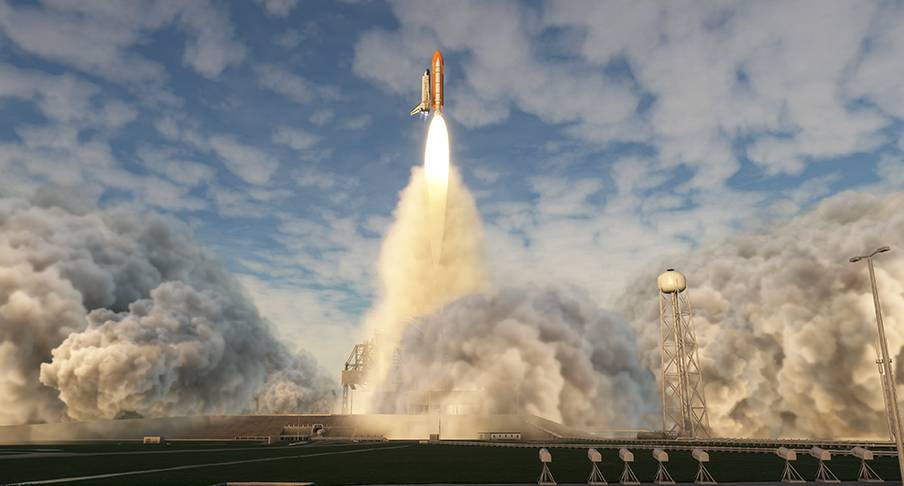 Kennedy Space Center, NASA SLF (KTTS) and SLC 39AB