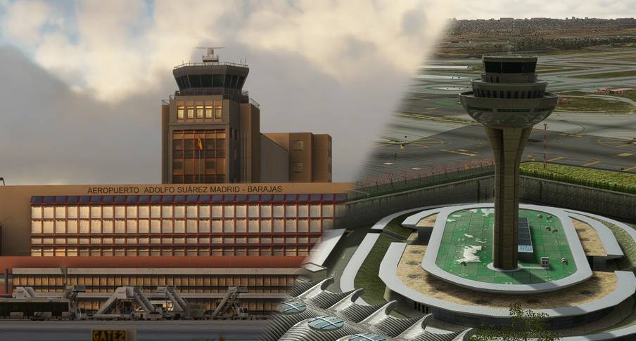 LEMD Madrid-Barajas Airport and City Landmarks · Unofficial MSFS ...